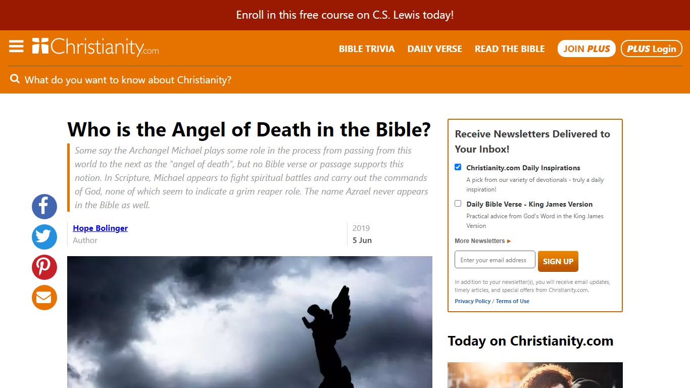 Who Is the Angel of Death in the Bible? - Christianity.com
